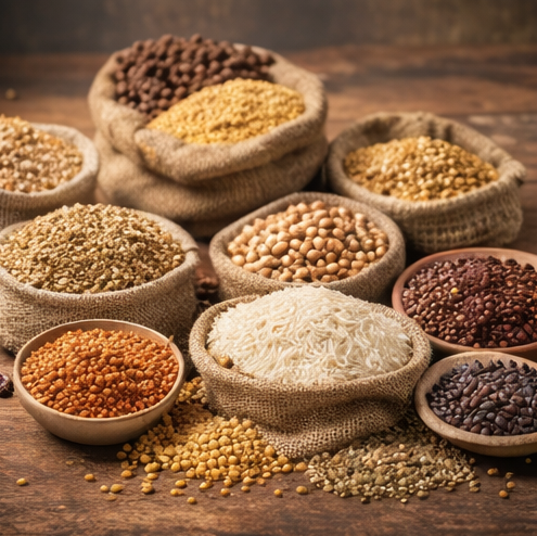 Grains and pulses supplier from India